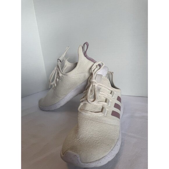Adidas Cloudfoam Pure 2.0 Running Shoes, Sneakers, White Chalk Mauve, Women's 8 - Picture 2 of 6